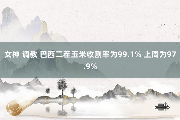 女神 调教 巴西二茬玉米收割率为99.1% 上周为97.9%