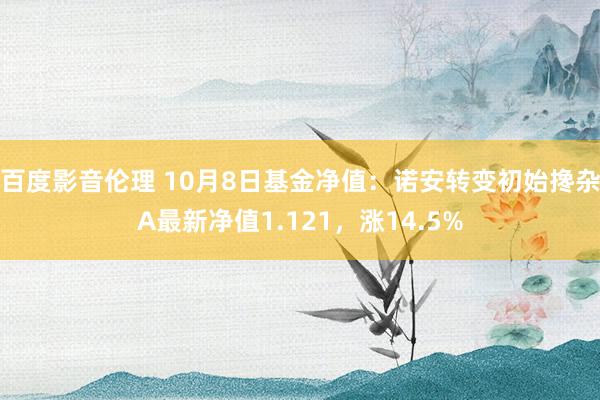 百度影音伦理 10月8日基金净值：诺安转变初始搀杂A最新净值1.121，涨14.5%