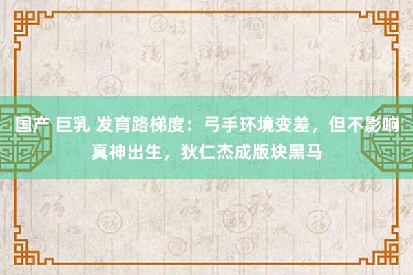 国产 巨乳 发育路梯度：弓手环境变差，但不影响真神出生，狄仁杰成版块黑马