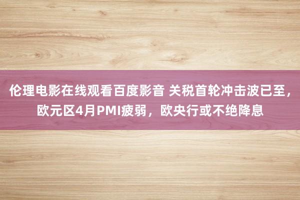 伦理电影在线观看百度影音 关税首轮冲击波已至，欧元区4月PMI疲弱，欧央行或不绝降息